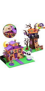 Foam Haunted Tree House Craft