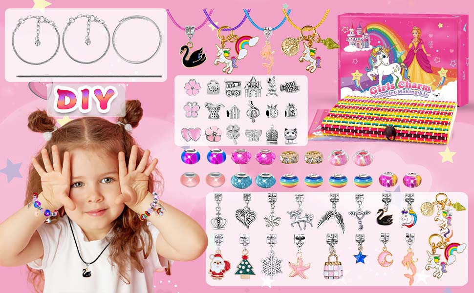 Charm Bracelet Making Kit for Girls