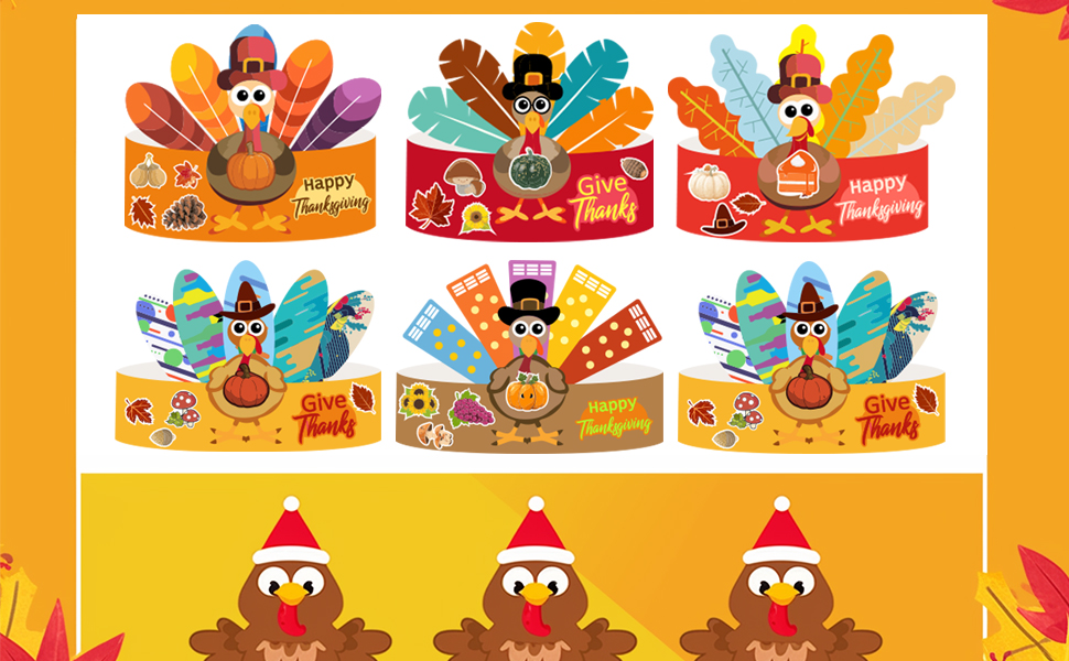 Thanksgiving Turkey Headbands 