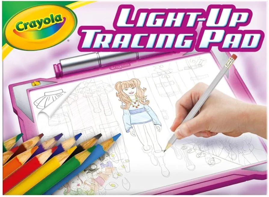 Crayola Light Up Tracing Pad - Pink, Art Kit for Kids, Kids Toys, Light Box, Birthday Gifts for Girls & Boys, Back to School, 6+ [Amazon Exclusive]